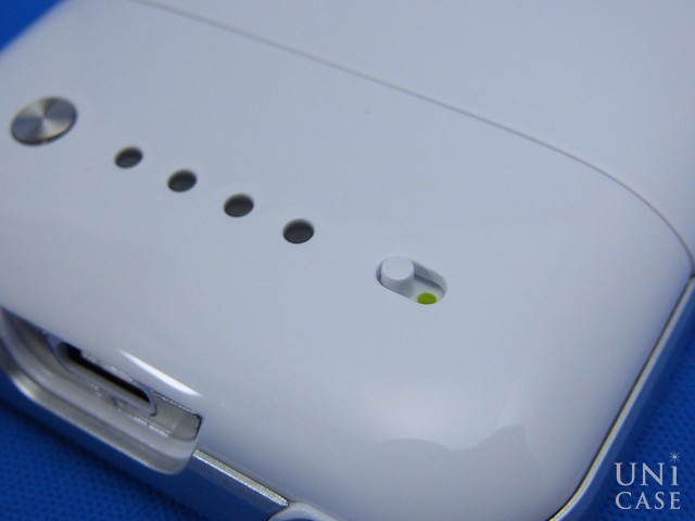 【iPhoneSE(第1世代)/5s/5 ケース】space pack ストレージ内蔵バッテリーケース (16GB/ホワイト)の非充電