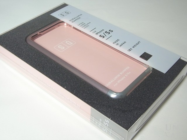 【iPhoneSE(第1世代)/5s/5 ケース】Duralumin Bumper (Red×Gold)のPink×Silver