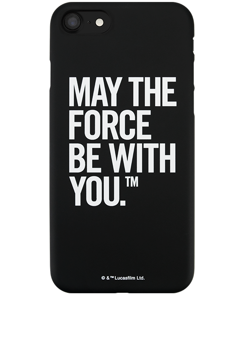 【iPhone7 ケース】STAR WARS / MATTE BLACK HARD CASE for iPhone7(Typography)
