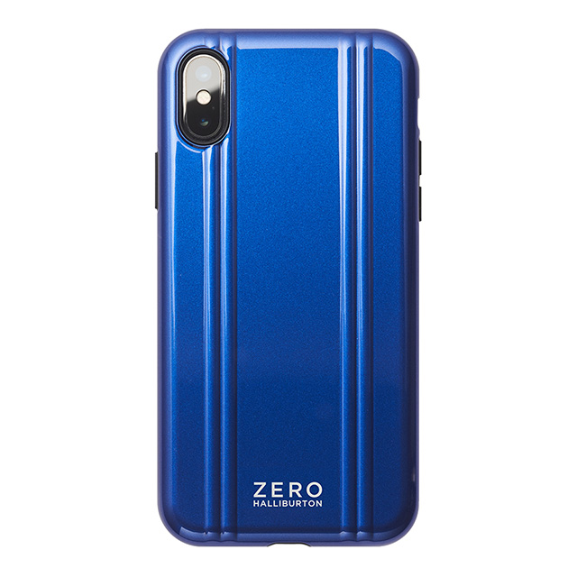 【iPhoneXS ケース】ZERO HALLIBURTON Shockproof case for iPhone XS(BLUE)