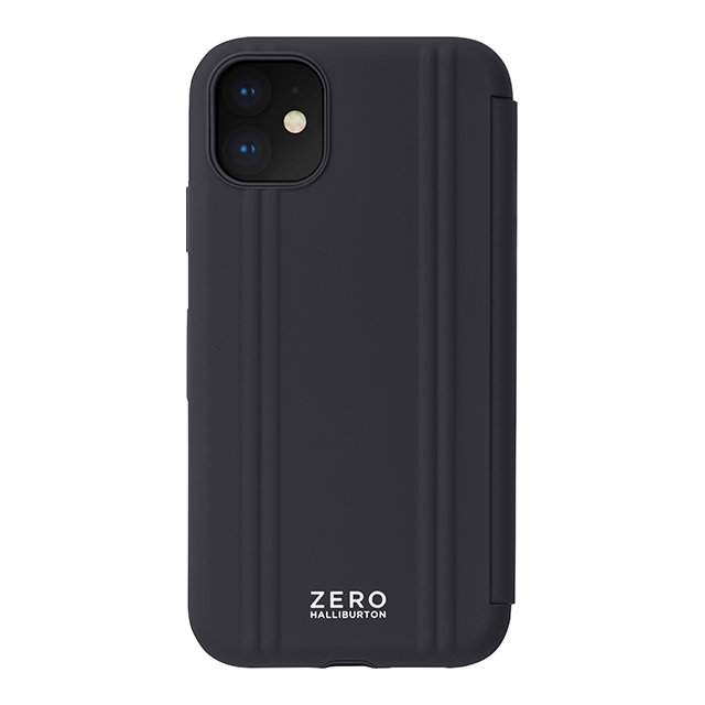 【iPhone 11 ケース】ZERO HALLIBURTON Shockproof Flip case for iPhone 11(MATTE BLACK)