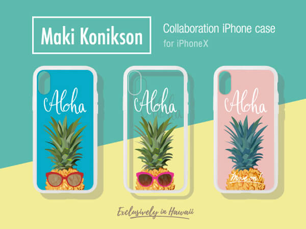 HAWAII LIMITED ITEM -ハワイ限定アイテム- 【iPhoneX】Maki Konikson Collaboration Case for iPhoneX