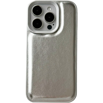 【iPhone14 Pro】シルバーパフケース