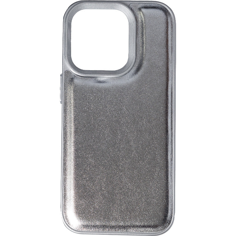 【iPhone14 Pro】シルバーパフケース