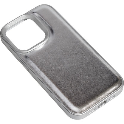 【iPhone14 Pro】シルバーパフケース
