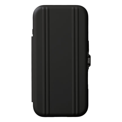 ZERO HALLIBURTON Hybrid Shockproof Flip Case for iPhone 18 Pro/17 Pro (Black)