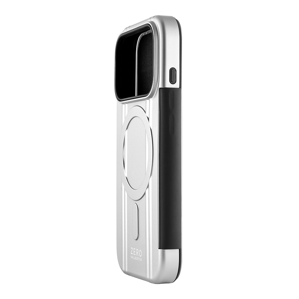 ZERO HALLIBURTON Hybrid Shockproof Flip Case for iPhone 18 Pro/17 Pro (Black)