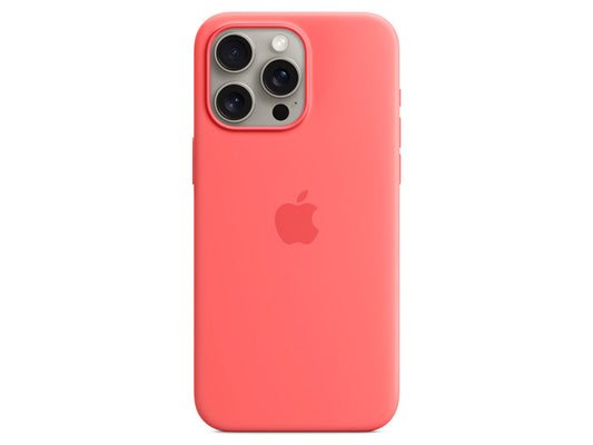MagSafe対応iPhone15 Pro Maxシリコーンケース (グアバ)