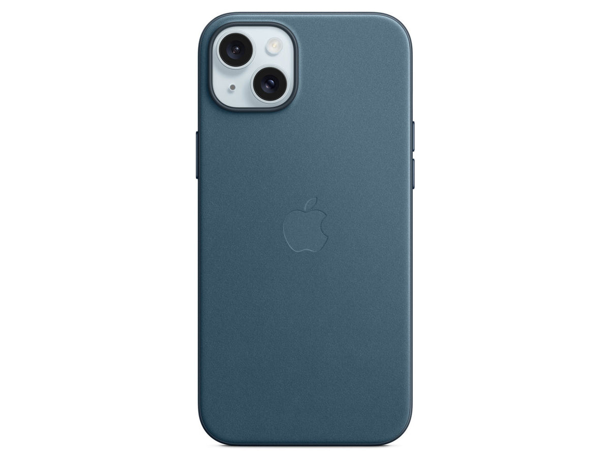 MagSafe対応iPhone15 Plusファインウーブンケース (パシフィックブルー)