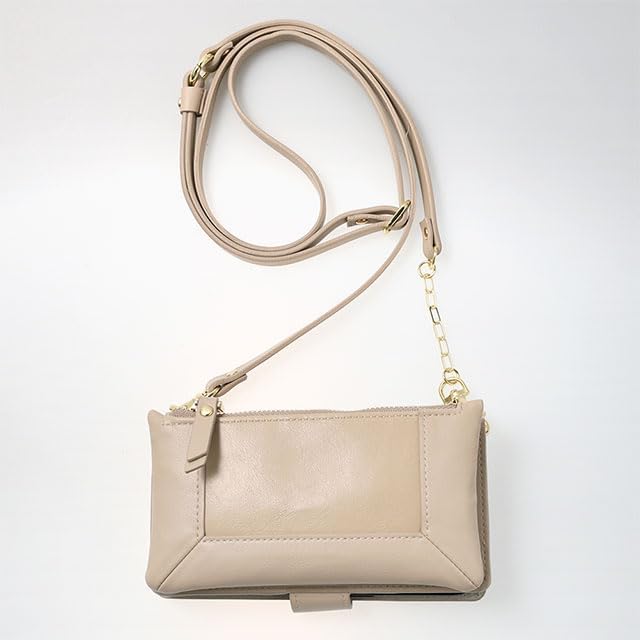 【iPhone15 Pro】Minimal Pouch Case (beige)