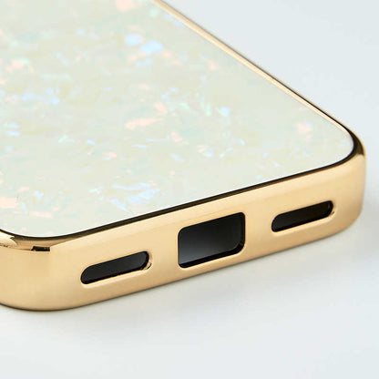 【アウトレット】【GooglePixel 8a】Glass Shell Case (gold)