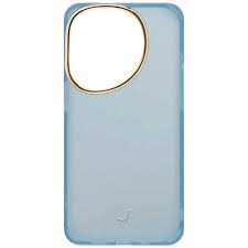 【iPhone15 Pro】salistyクリアカラー耐衝撃ハードケース (サックスブルー)