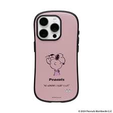【iPhone15 Pro】PEANUTS iFace FCケース (くすみピンク/キャリー)