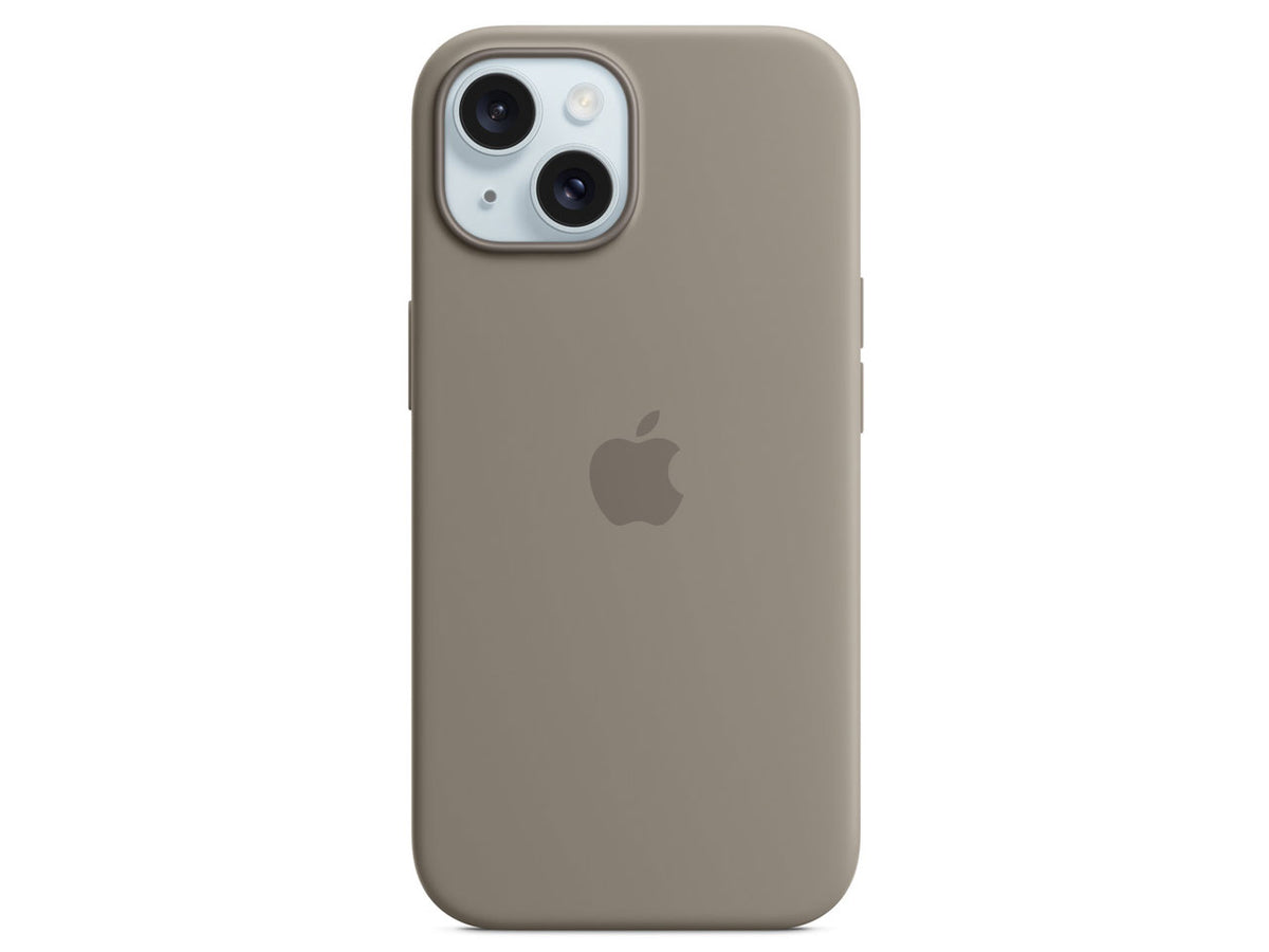 MagSafe対応iPhone15シリコーンケース (クレイ)