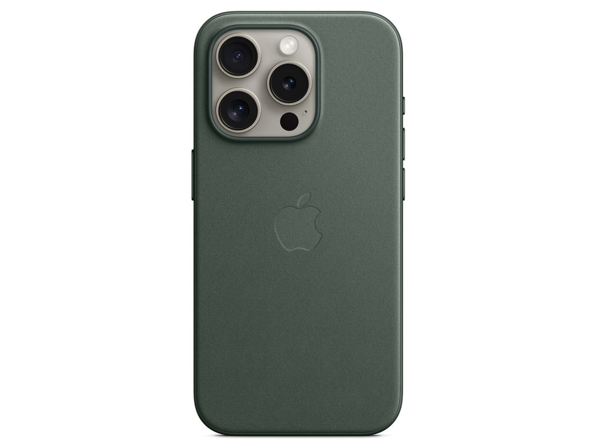 MagSafe対応iPhone15 Proファインウーブンケース (エバーグリーン)