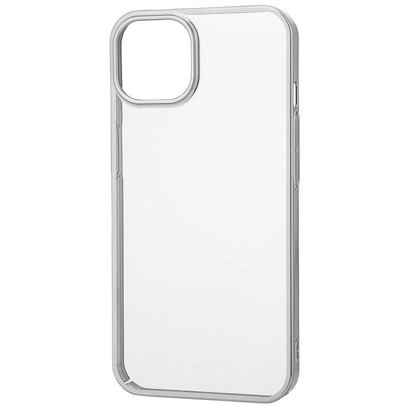 【iPhone13】サイドメッキケース (シルバー)