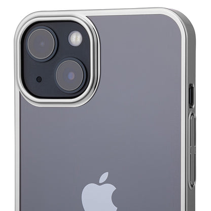 【iPhone13】サイドメッキケース (シルバー)