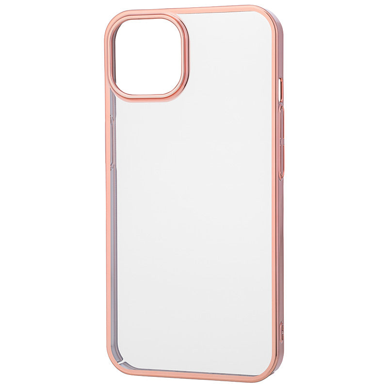 【iPhone13】サイドメッキケース (ローズゴールド)