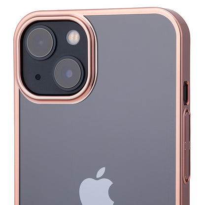 【iPhone13】サイドメッキケース (ローズゴールド)