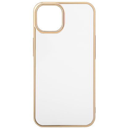 【iPhone13】サイドメッキケース (ゴールド)