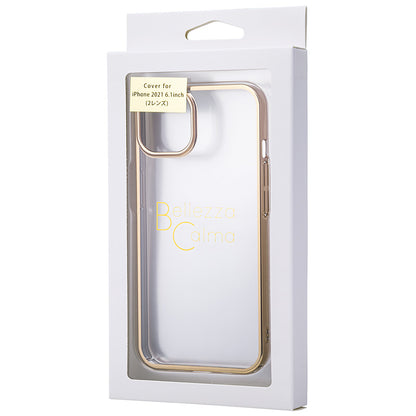 【iPhone13】サイドメッキケース (ゴールド)