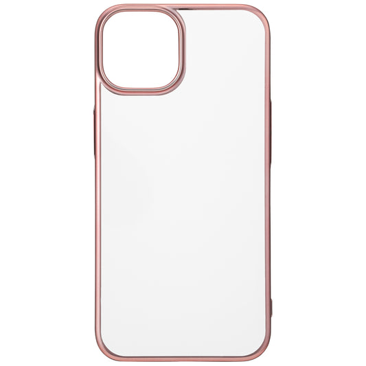 【iPhone14/13】サイドメッキケース (ローズゴールド)