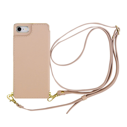 【iPhoneSE(第3/2世代)/8/7 ケース】Cross Body Case (beige)