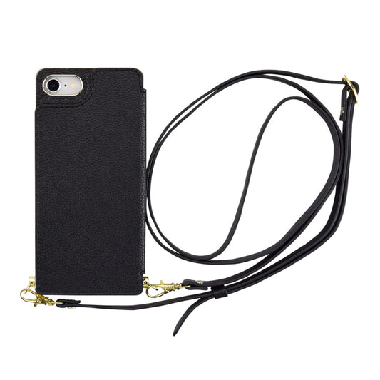 【iPhoneSE(第3/2世代)/8/7 ケース】Cross Body Case (black)