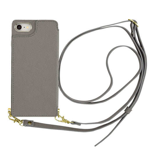 【iPhoneSE(第3/2世代)/8/7 ケース】Cross Body Case (gray)