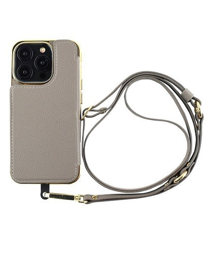 【iPhone15 Pro】Cross Body Case Duo (gray)
