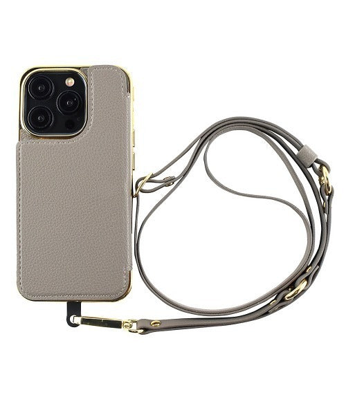 【iPhone15 Pro】Cross Body Case Duo (gray)