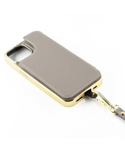 【iPhone15 Pro】Cross Body Case Duo (gray)