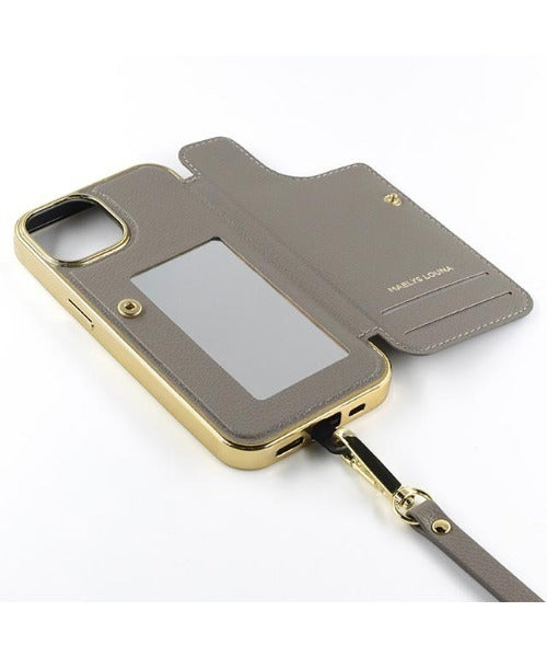 【iPhone15 Pro】Cross Body Case Duo (gray)