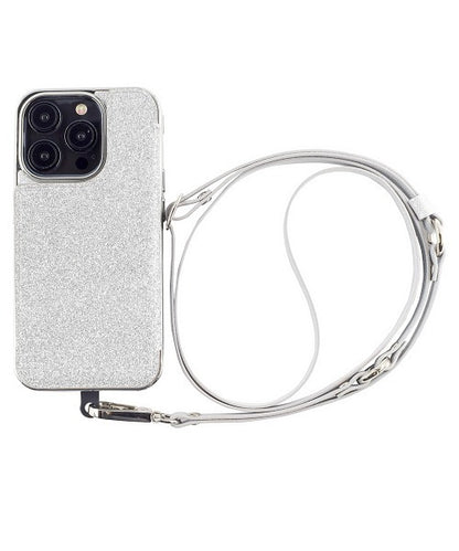 【iPhone15 Pro】Cross Body Case Duo (silver)