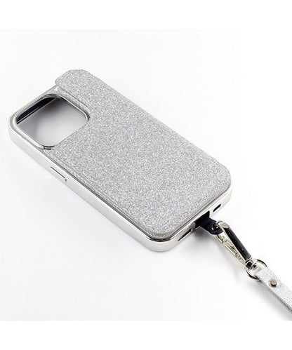 【iPhone15 Pro】Cross Body Case Duo (silver)