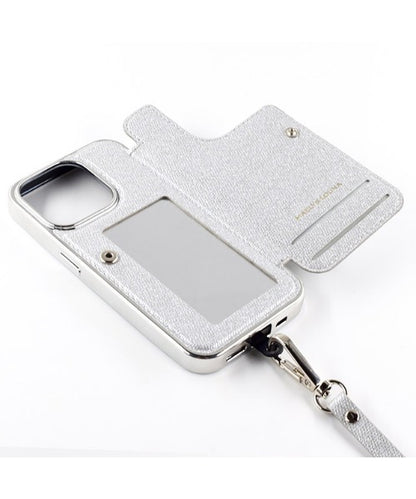 【iPhone15 Pro】Cross Body Case Duo (silver)