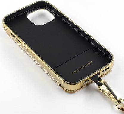 【iPhone15 Pro】Cross Body Case Duo (gold)