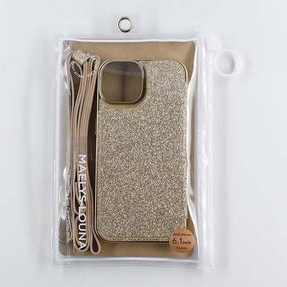 【iPhone15 Pro】Cross Body Case Duo (gold)