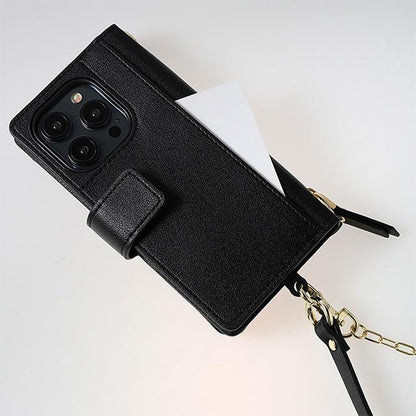 【アウトレット】【iPhone15/14/13】ミニマルポーチ・ケース (ブラック)