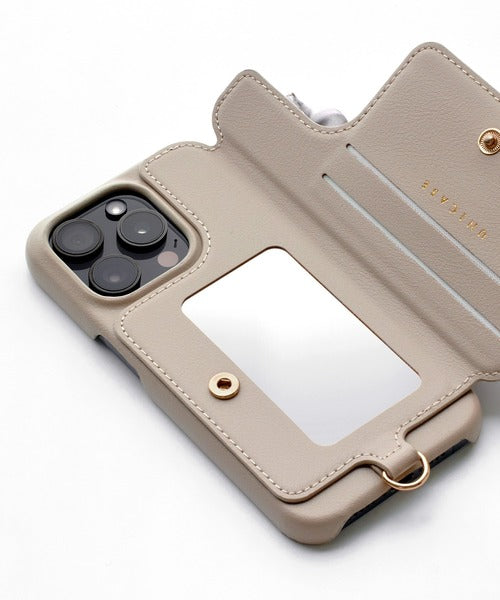 【iPhone15 Pro】Classy Scrunchie Case(greige)