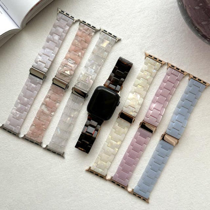 【Apple Watch バンド 41/40/38mm】マーブル樹脂バンド (コーラル) for Apple Watch SE(第2/1世代)/Series9/8/7/6/5/4/3/2/1