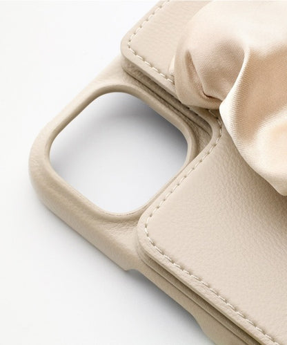 【iPhone15 Pro】Classy Scrunchie Case(pink)