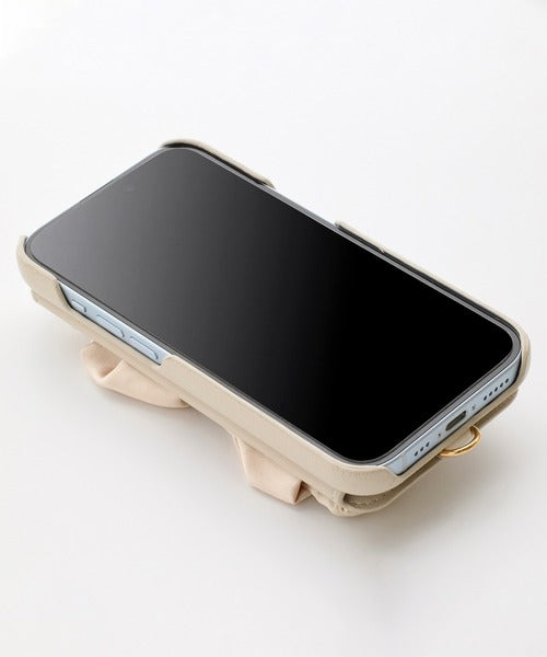 【iPhone15 Pro】Classy Scrunchie Case(greige)