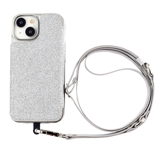 【iPhone15/14/13 ケース】Cross Body Case Duo (shine silver)
