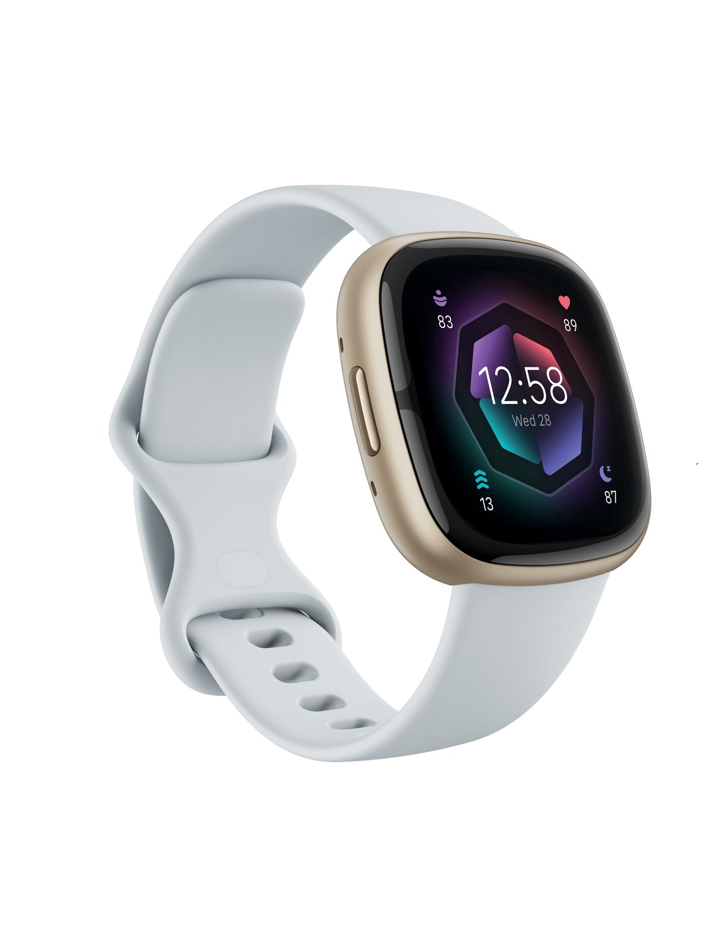 Google Fitbit Sense 2 - ブルーミスト / ソフトゴールドアルミニウム