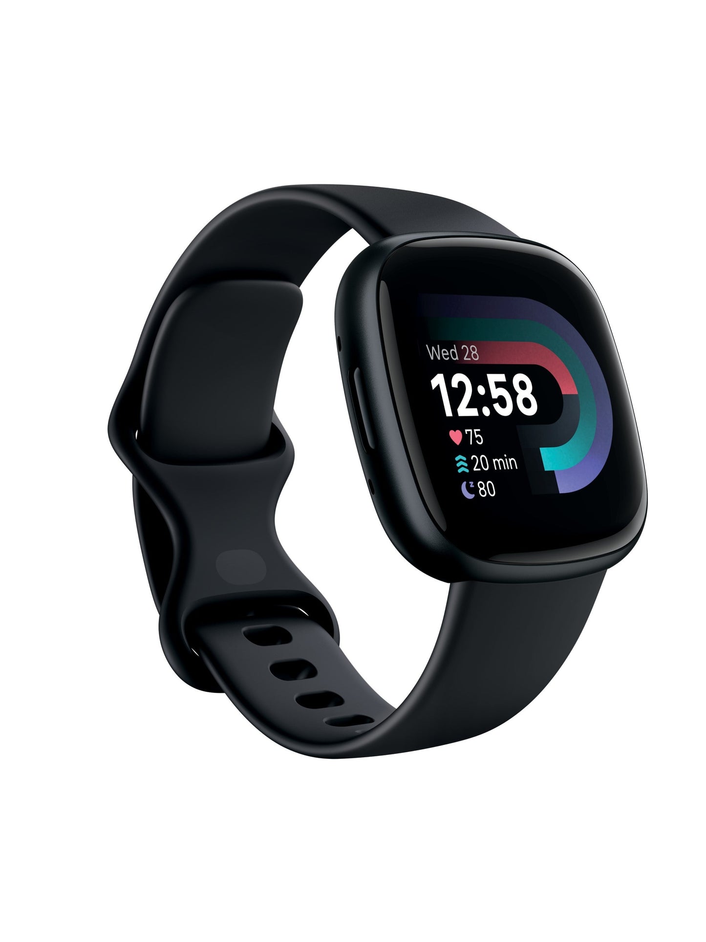 Google Fitbit Versa 4 - ブラック / グラファイト アルミニウム
