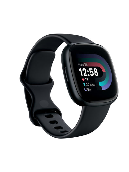 Google Fitbit Versa 4 - ブラック / グラファイト アルミニウム