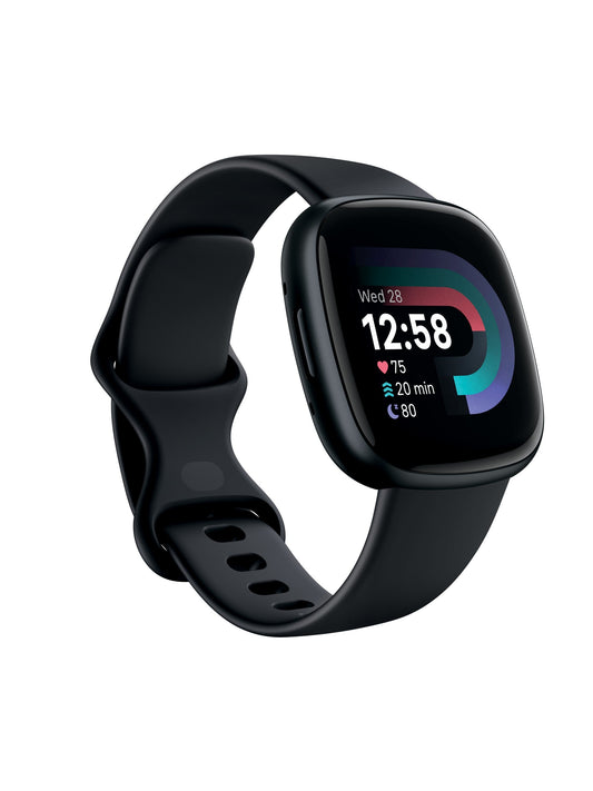 Google Fitbit Versa 4 - ブラック / グラファイト アルミニウム