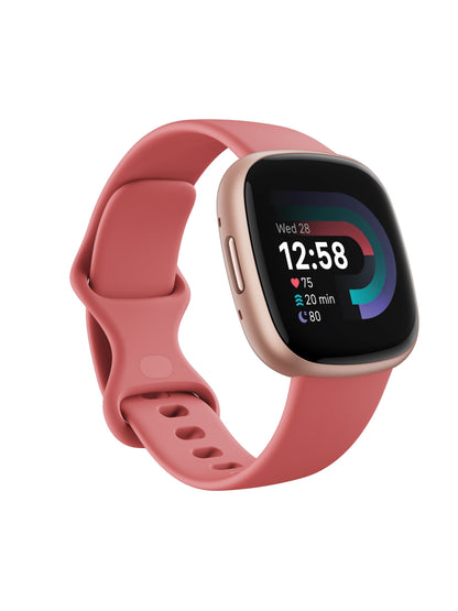 Google Fitbit Versa 4 - ピンクサンド / カッパーローズアルミニウム