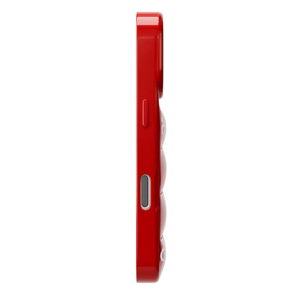 The Puffer Case (Hibiscus 01 in Tropical Red)